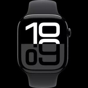 Apple Watch Series 10 GPS + Cellular 46mm Jet Black Aluminum Case